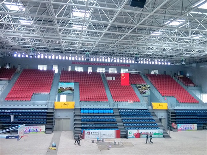 阜新电厂体育馆网架加工